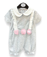 Infants Grey Flower Romper